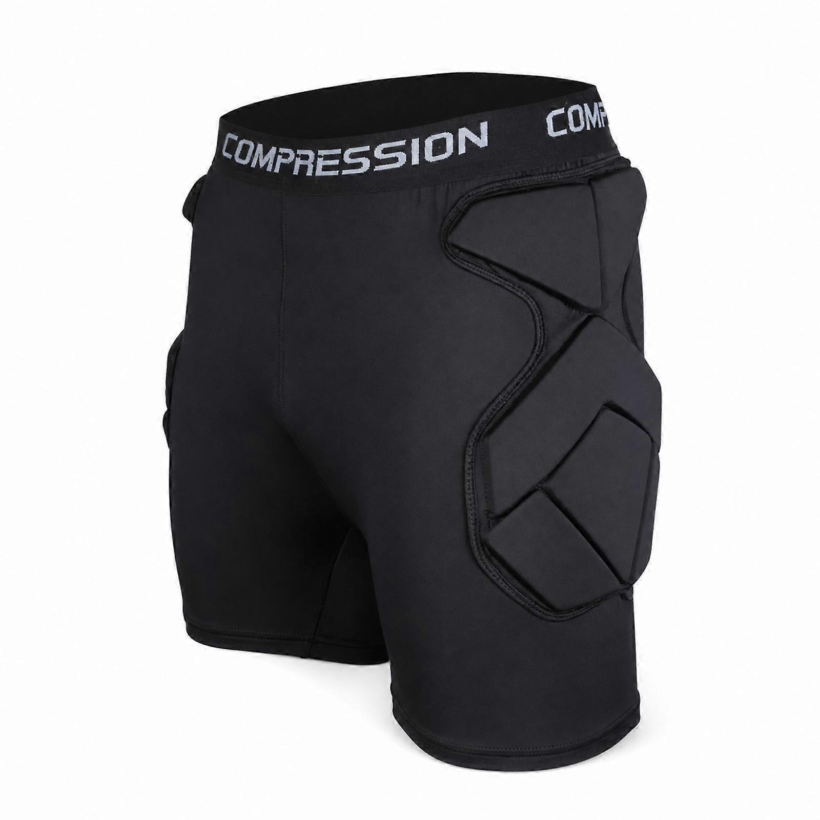 Goalkeeper Armored Shorts Athletic Compression Shorts with Padding Close