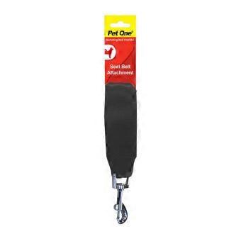 Pet One Secure Comfortable Pet Travel Dog Seat Belt Attachment 13cm Black
