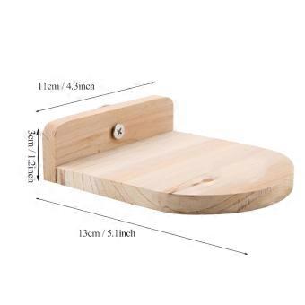 Hamster Springboard Toy Parrot Squirrel Wooden Springboard Bridge Toy
