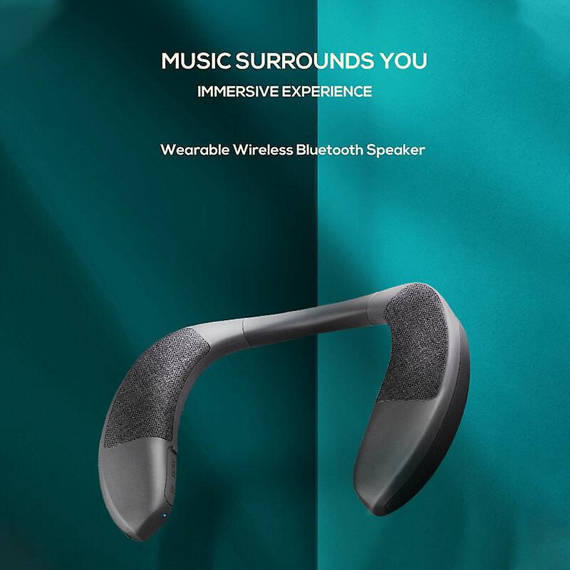 Bluetooth 5.0 Neck Speaker Column Wireless Speaker 6w Bass Fm Radio Sd Card Slot With Microphone For Game