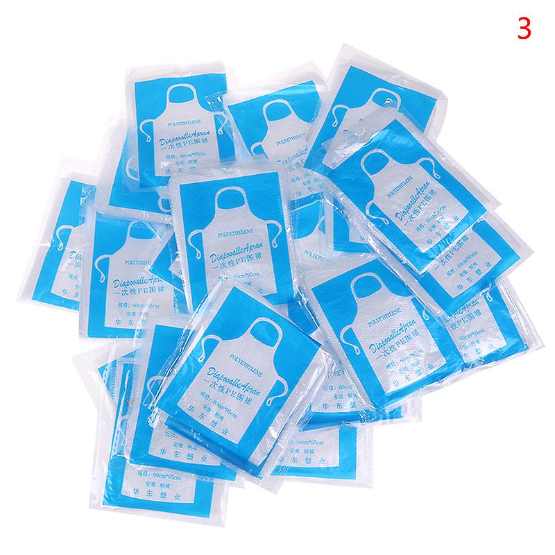 100 יחידות ניקוי חד פעמיות סינרי מטבח לשימוש קל לבישול מנגל סינר