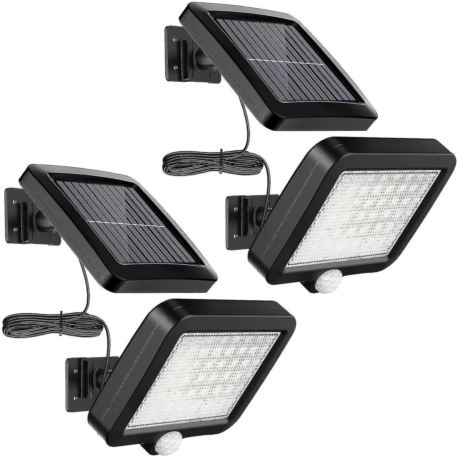Pack 56 Led Solar Lights Outdoor With Motion Sensor, Ip65 Waterproof,