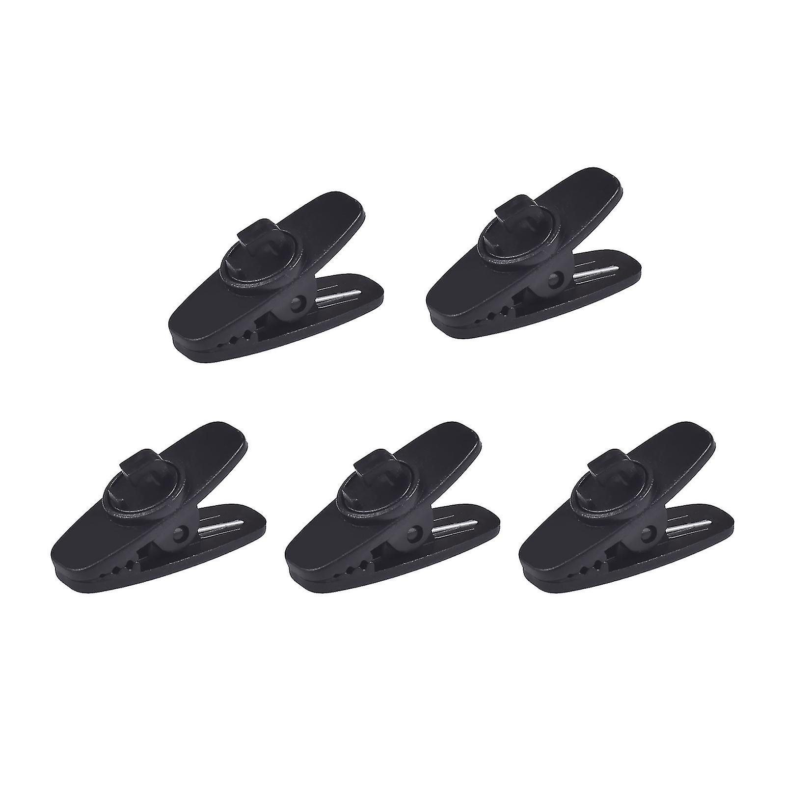 Farfi 5pcs Portable Rotatable Plastic Cable Clip Clamp For Earphone