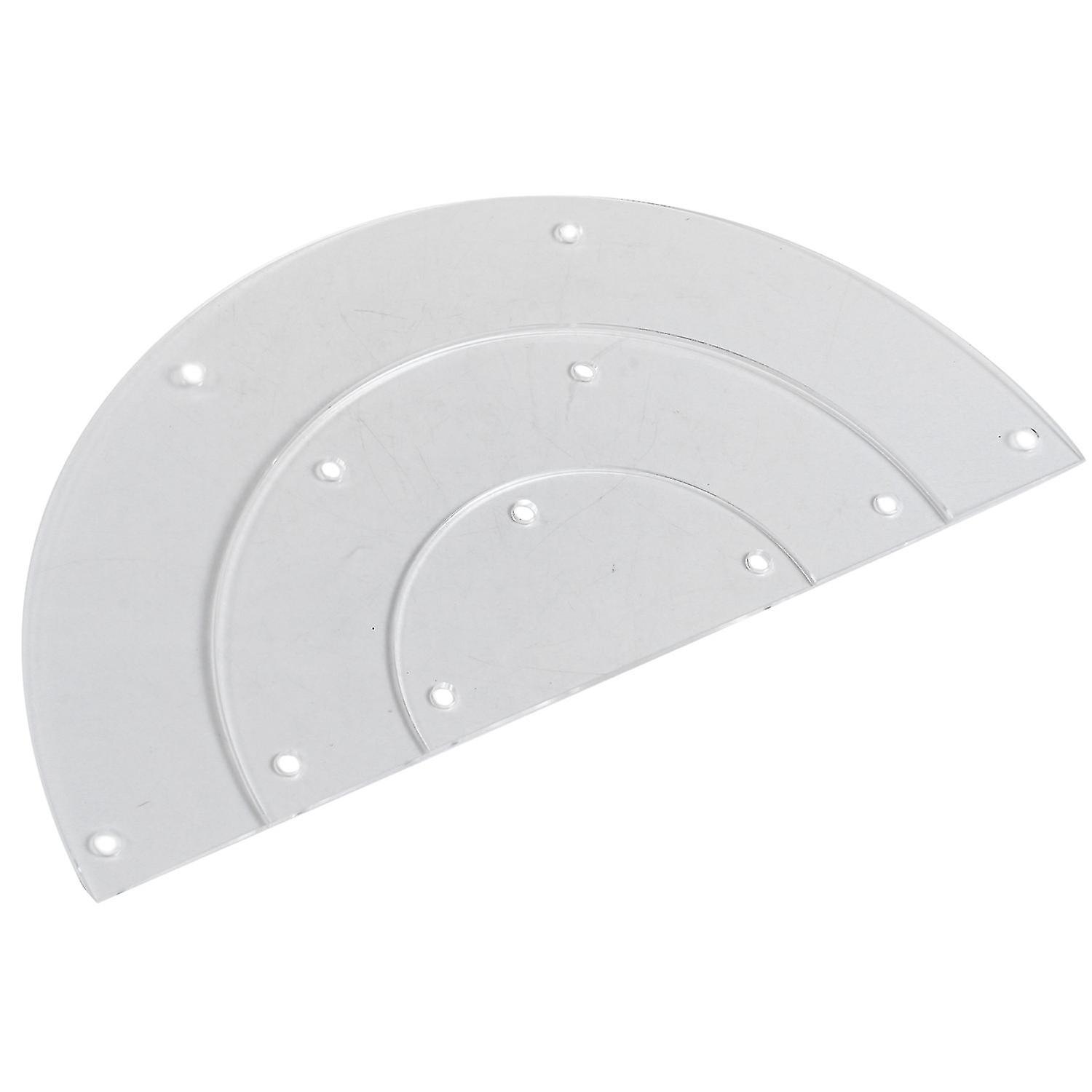 3-tier Clear Acrylic Semicircle Round Cake Dessert Display D