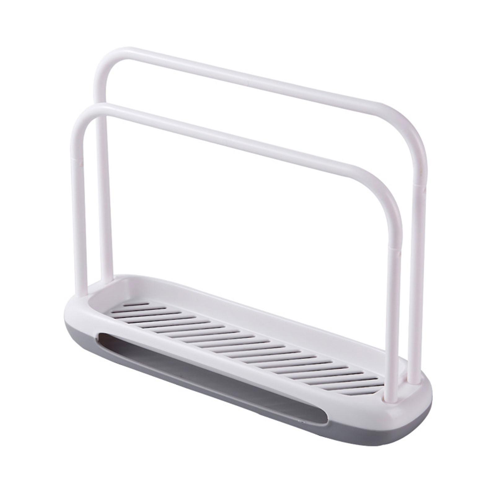 2 Dish Towel Bar Sink Organizer Rack Holder Sturdy Durable Sink Organizer For Kitchen Sink Management
