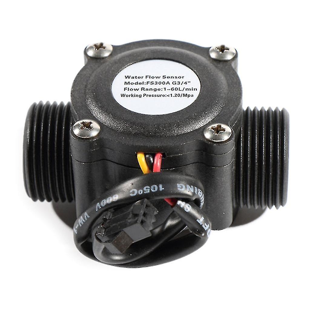 G3/4' 6-points Turbine Flowmeter Indicator Sensor Gauge Male Thread 1-60l/min