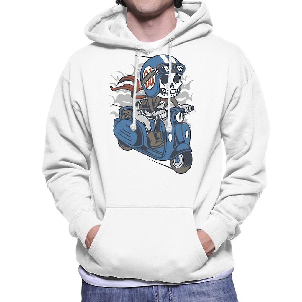 Muži na Scootere lebka ' s kápí