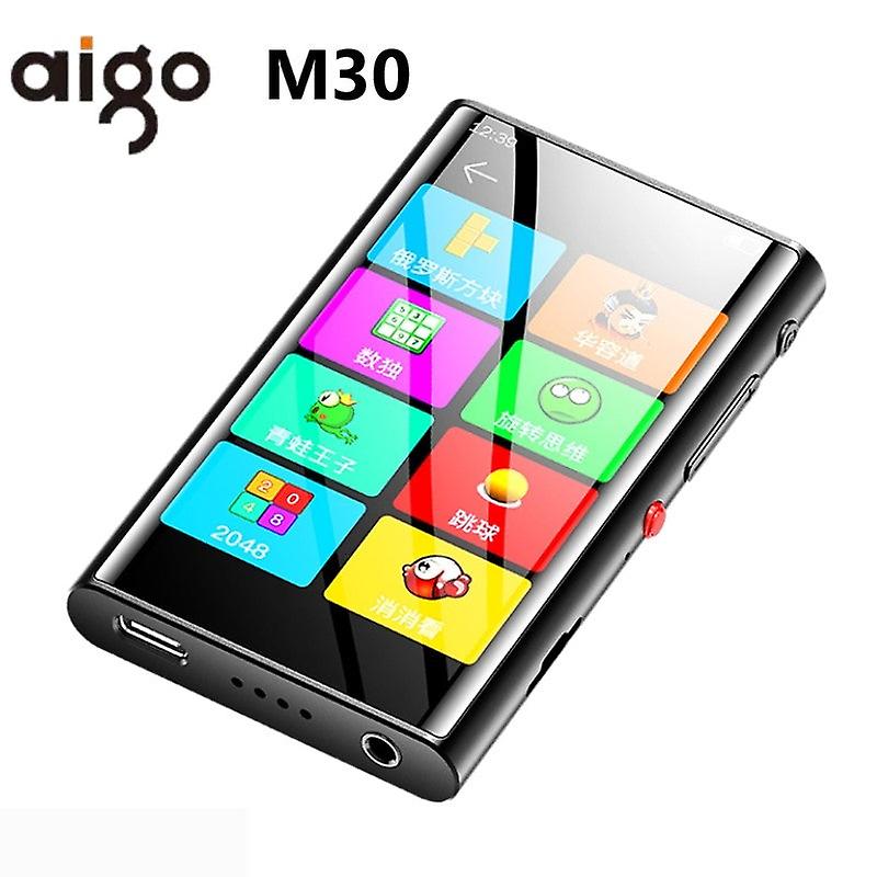 Aigo M30 Touch Screen Bluetooth Digital Music Player Hifi Portable Walkman Mp3 Mp4 Mini Voice Recorder Support Sound Loudspeaker