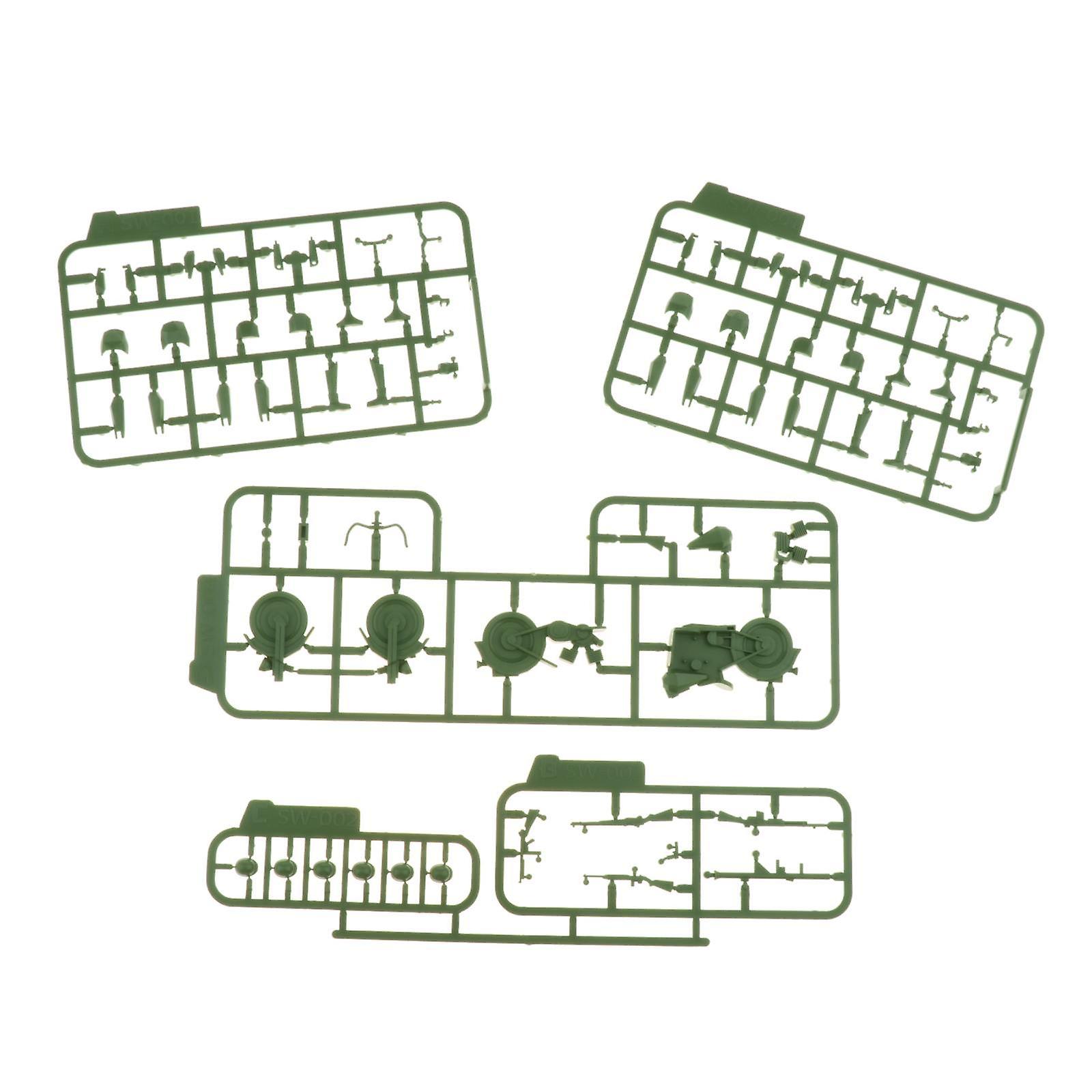 1:35 Scale Infantry Figures Kit Soldier Model Kit Plastic DIY Unassembled