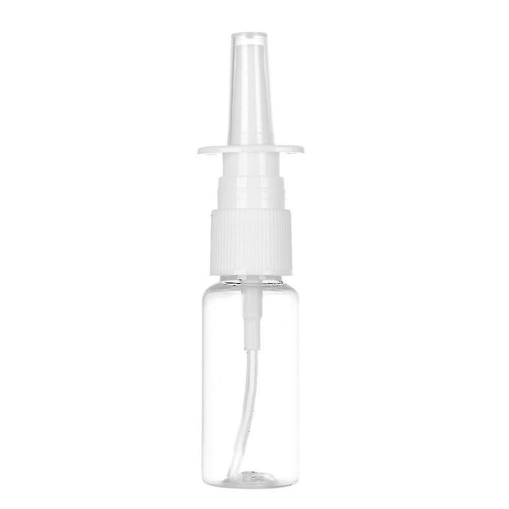 1PC 5/10/20/30/50ml Clear White Empty Plastic Nasal Spray Bottles Pump Sprayer Mist Nose Spray Refillable Bottling Packaging