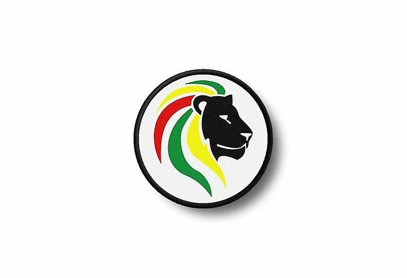 Patch Ecusson Brode Print Thermocollant Rasta Reggae Rastafari Judah Lion R2