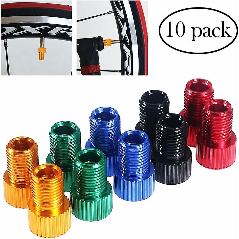 10Pcs Valve Adapter Bicycle Valve Pump Valve Adapters Connectors