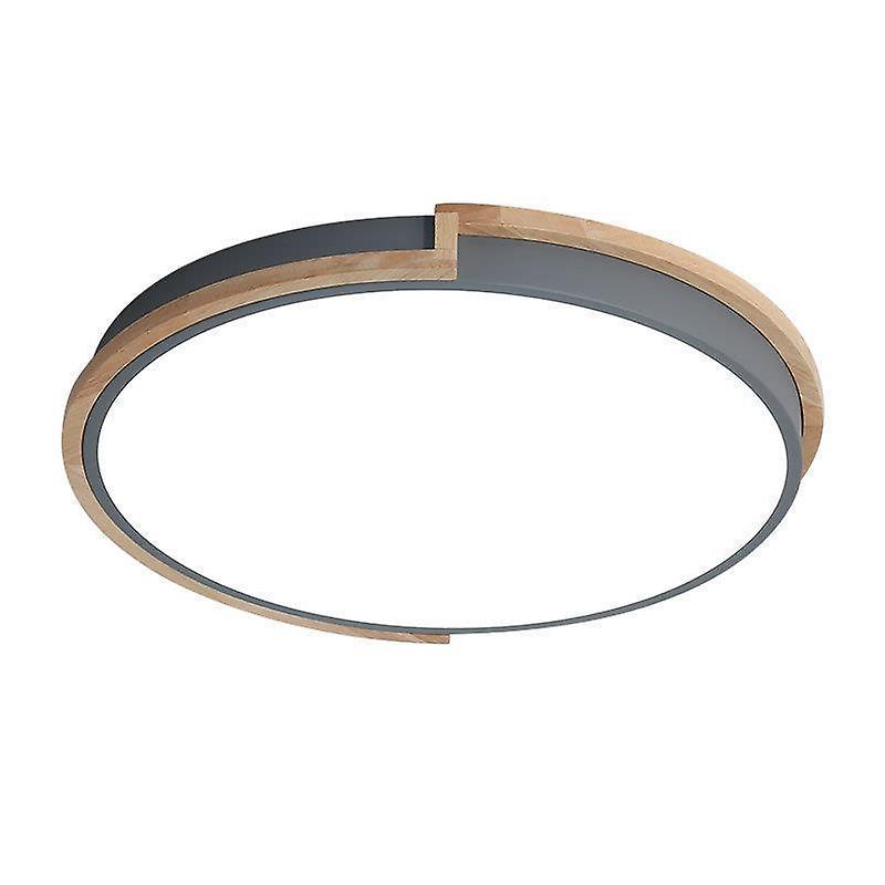Grey，Ceiling Lighting Led Recessed Ceiling Light Modern Round Panel Ceiling Lamp Low Profile Surface