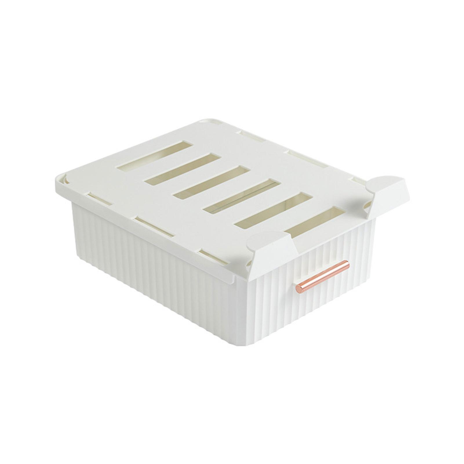 Slide Out Under Desk Drawers 6 Compartments Clothes Storage Bin