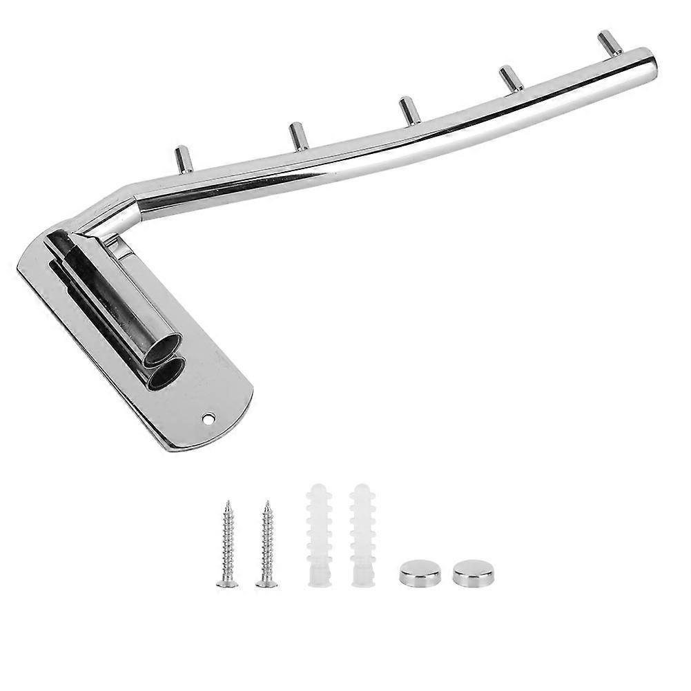 Stainless Steel Wall Mount Clothes Hanger Rack Hook Towel Bar Drying Rack for Bathroom Organization and Space Saving