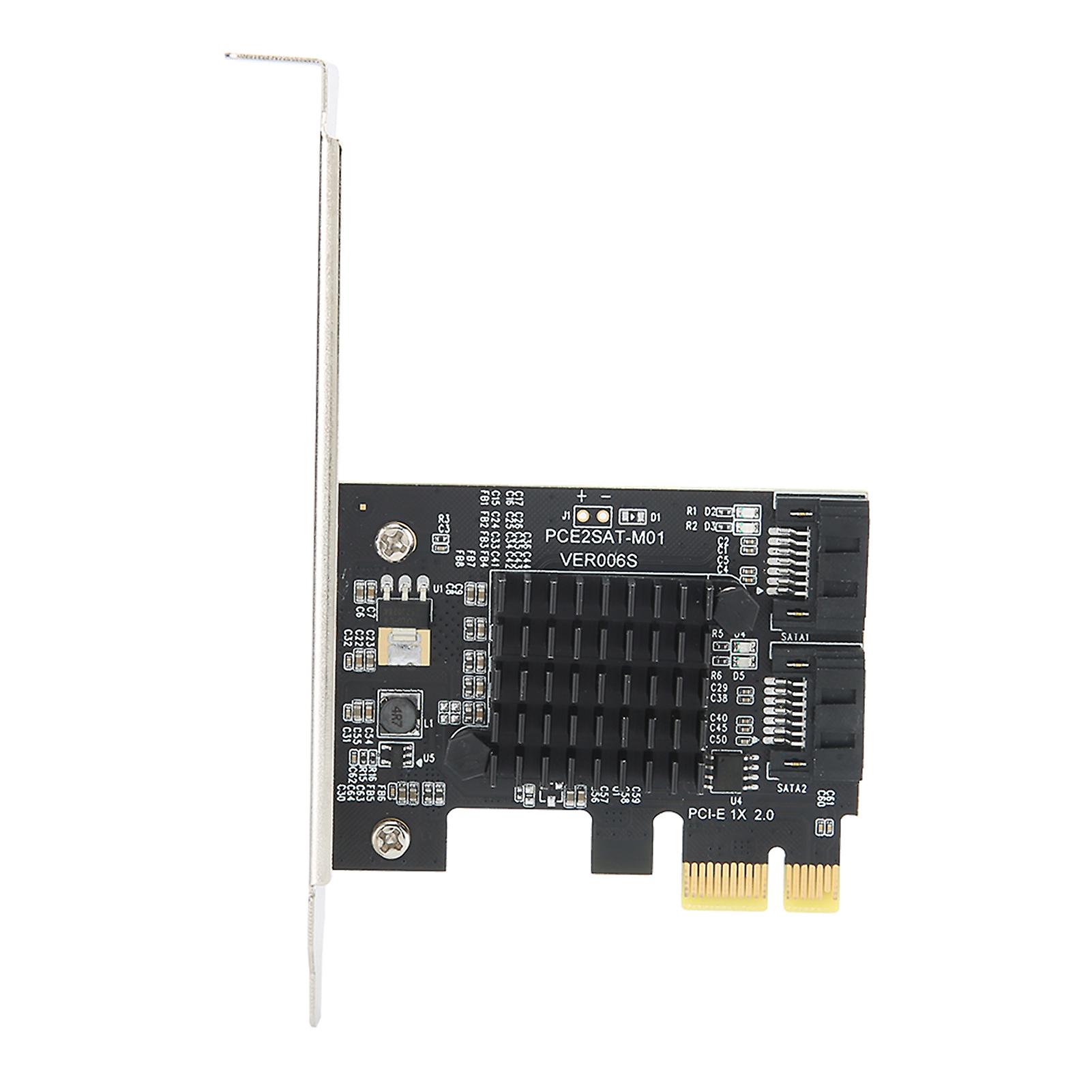 PCIe to 2-Port SATA 3.0 Expansion Card PCE2SAT-M01 AHCI IDE