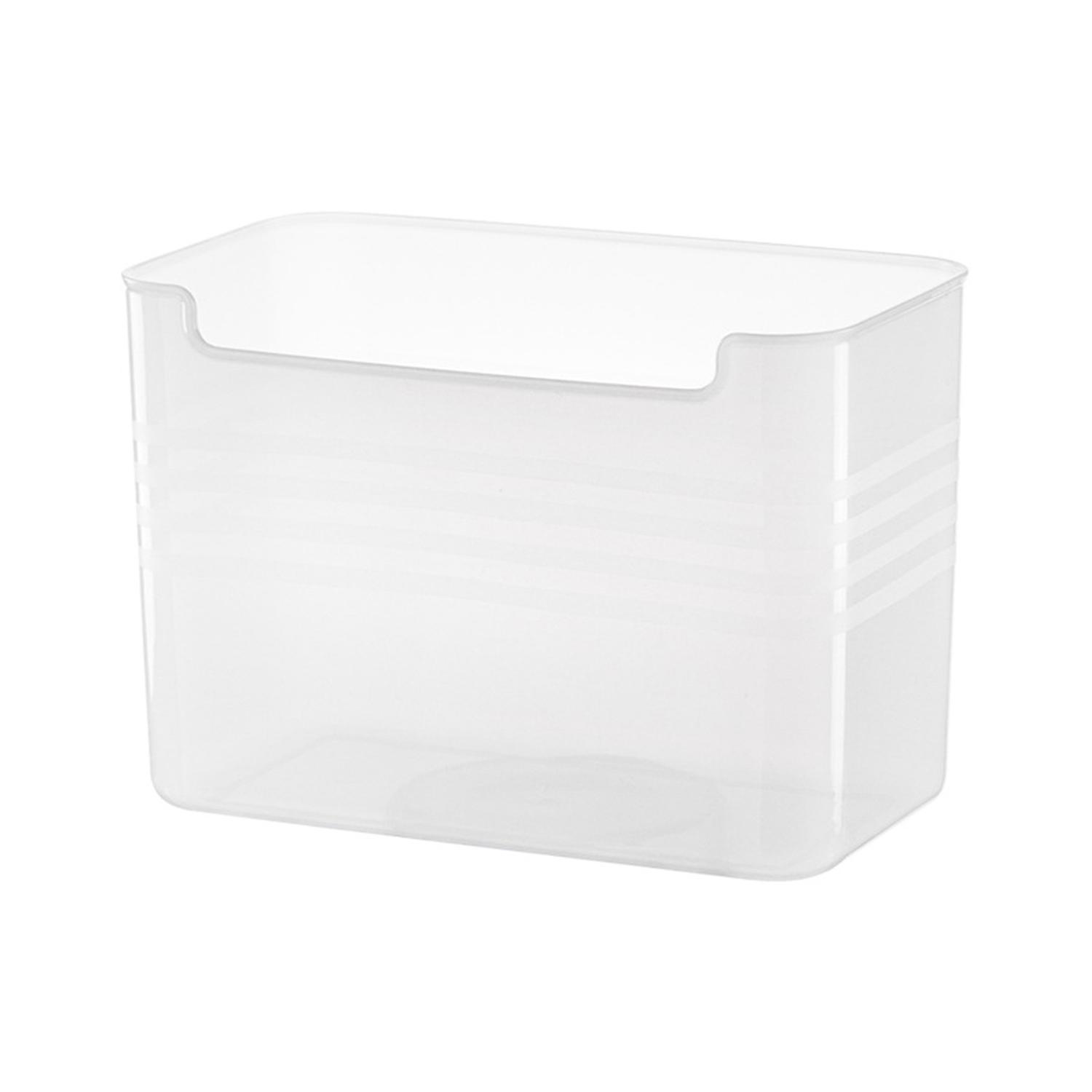 Fridge Organizer Large Capacity Transparent PP Material Refrigerator Side Door Storage Box for Home