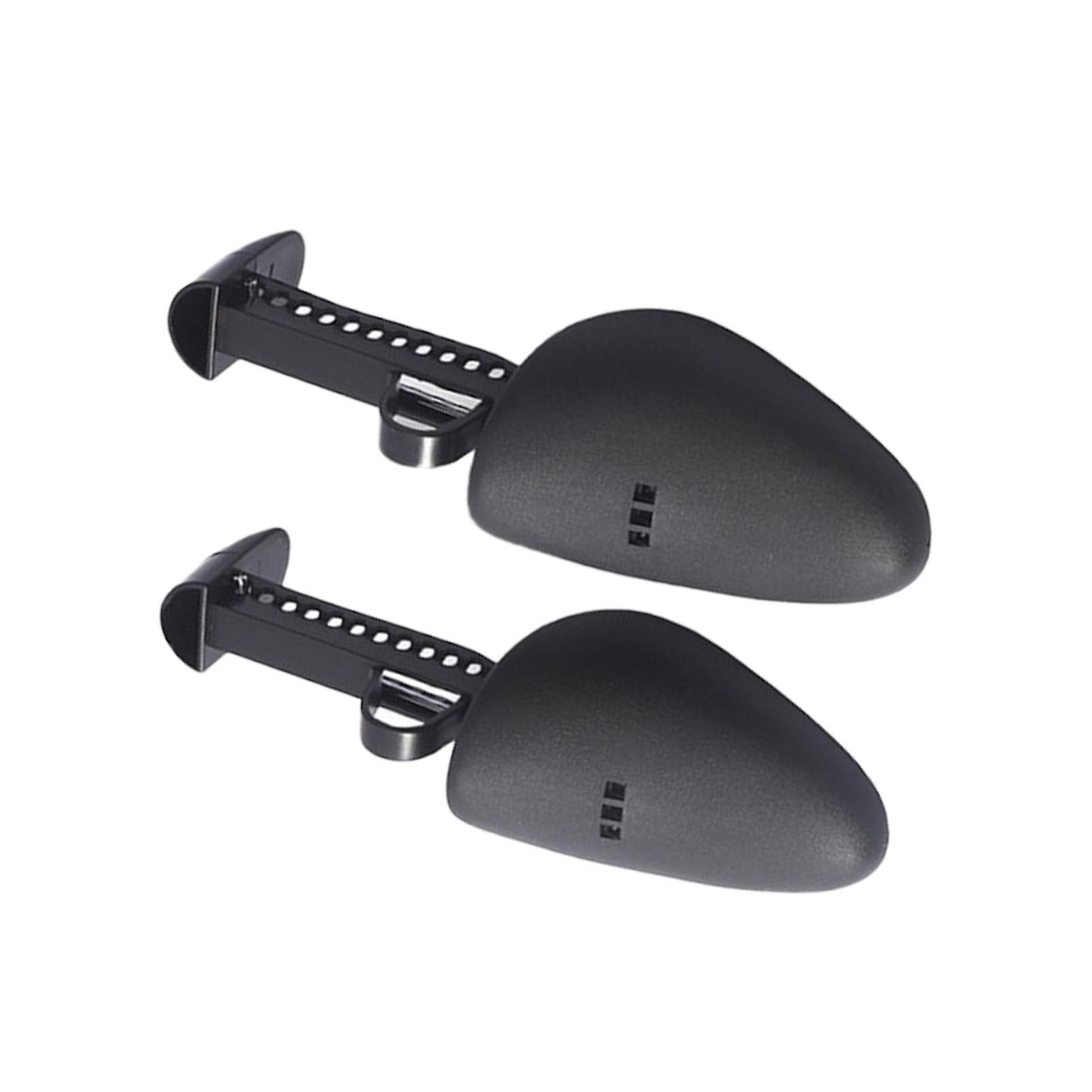 5 Pairs Adjustable Shoe Tree Shaper Spring Stretcher Black