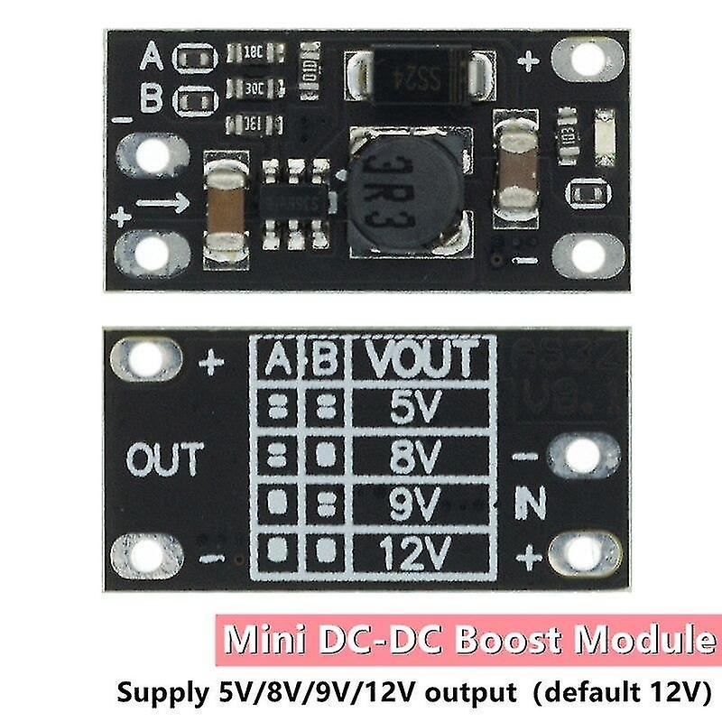Circuit Accessories 10pcs Newest Multi-function Mini Boost Module Step Up Board 5v/8v/9v/12v 1.5a Le