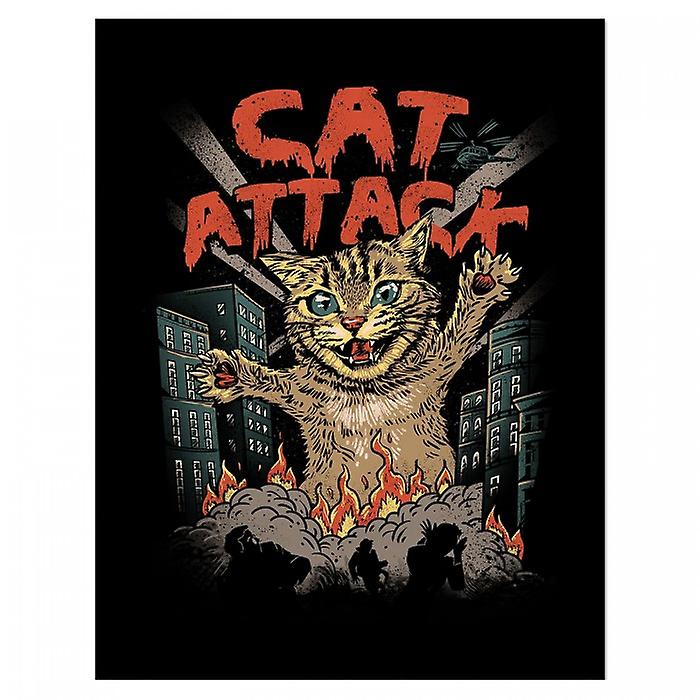 Vincent Trinidad Cat Attack Paper Print