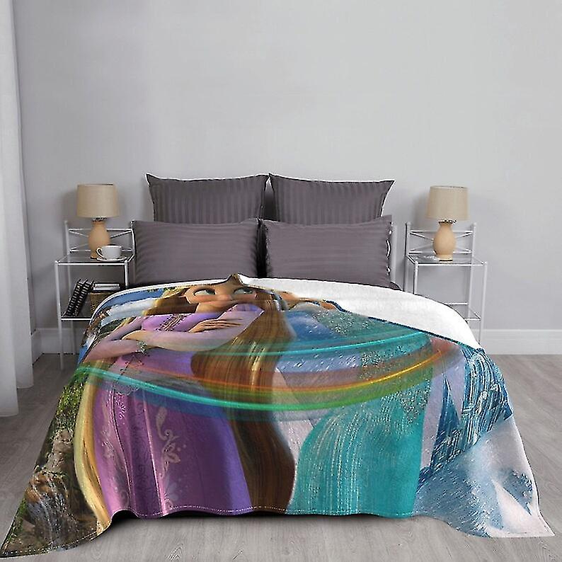 Custom Name Blanket Disney Tangled Tapestry Personalized Blankets Birthday Gift Customized Diy