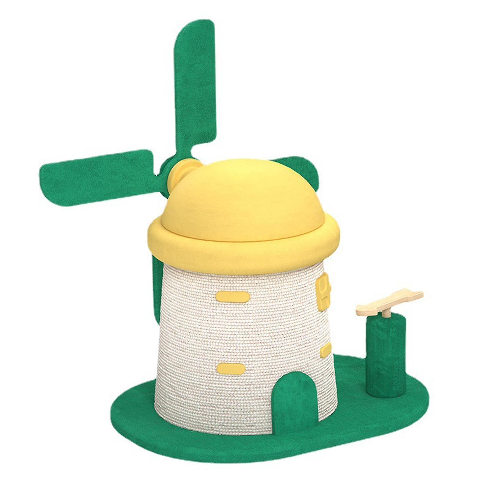 Cat Scratching Post Cat Scratcher Rest Kitten Kitty Windmill Interactive Toy