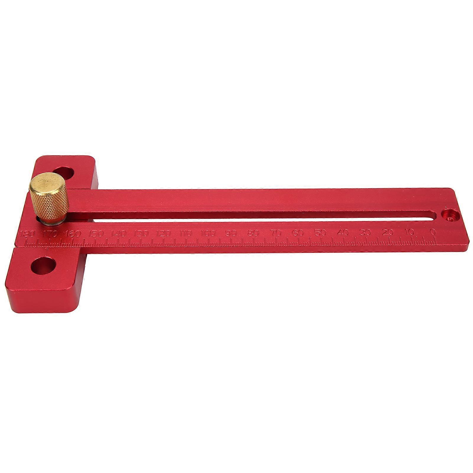 TType Ruler Square Aluminum Alloy Crossed Scriber Measuring Tools for Woodworking Measurement