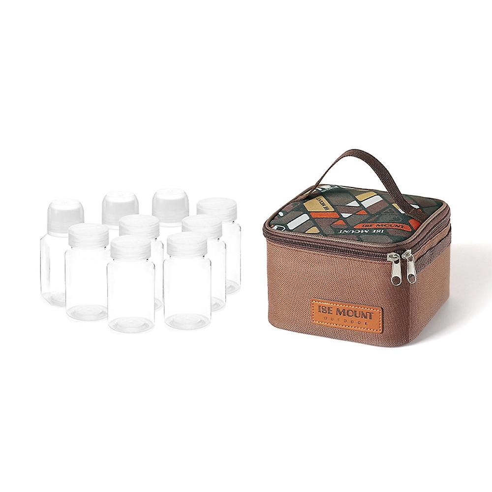 Spice Shaker Seasoning Dispenser Spice Containers Travel Spice Kit Set with Travel Storage Bag