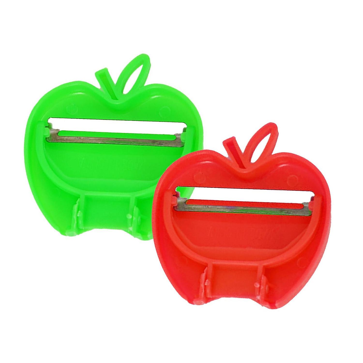 Versatile Foldable Apple Peeler in Red & Green for Easy Storage