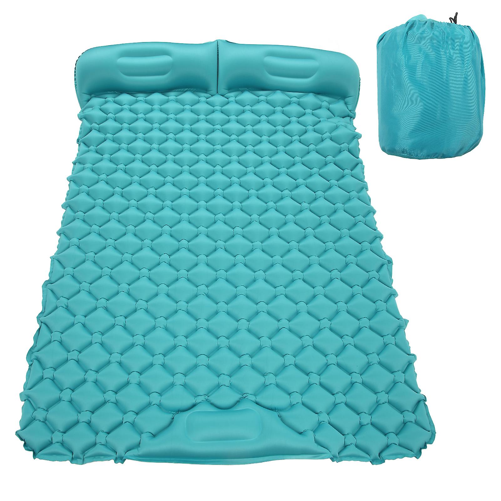 Double Camping Sleeping Pad Ultralight Waterproof Inflatable Sleeping Air Mattress with Built in Pump for Backpacking
