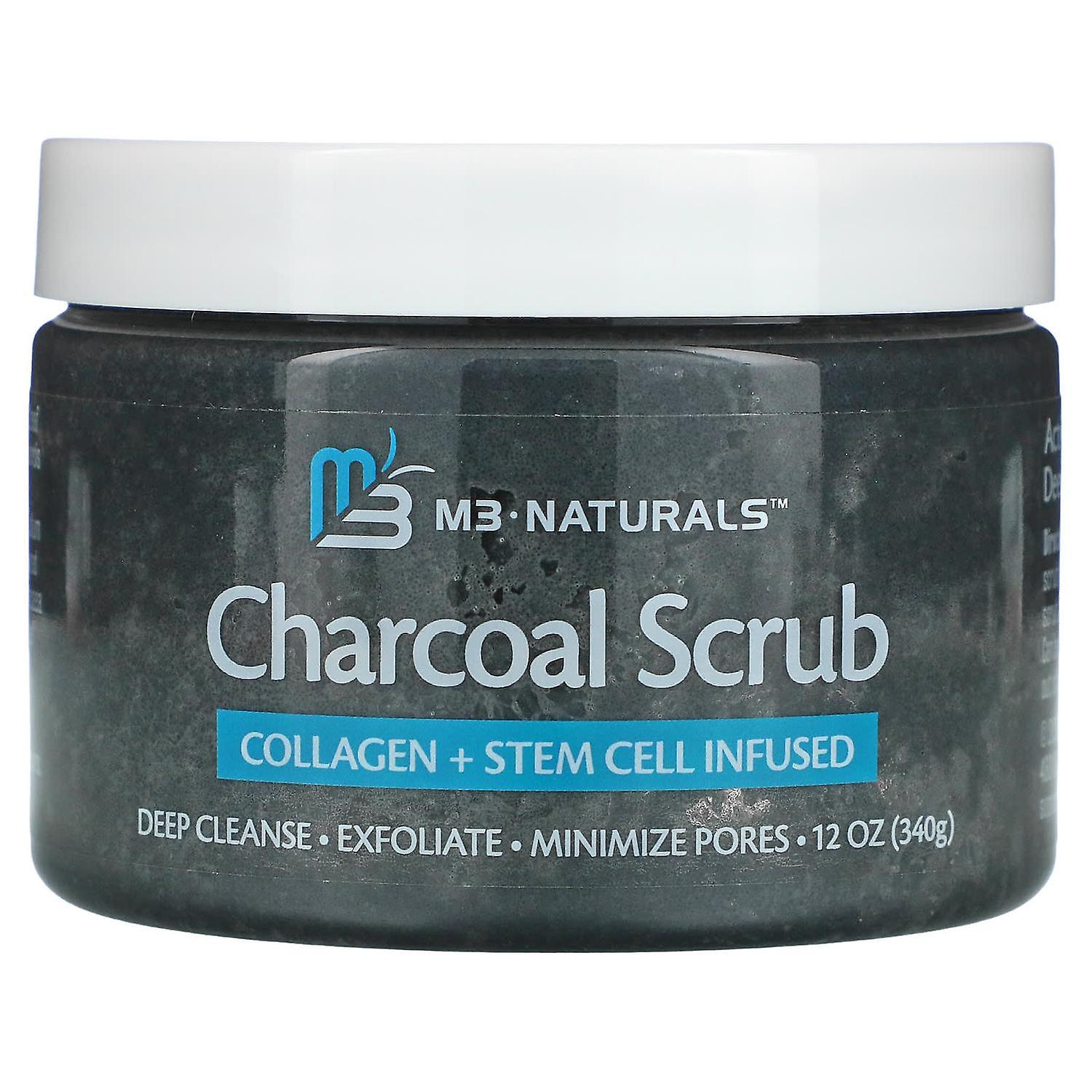 M3 Naturals, Charcoal Scrub, 12 oz (340 g)