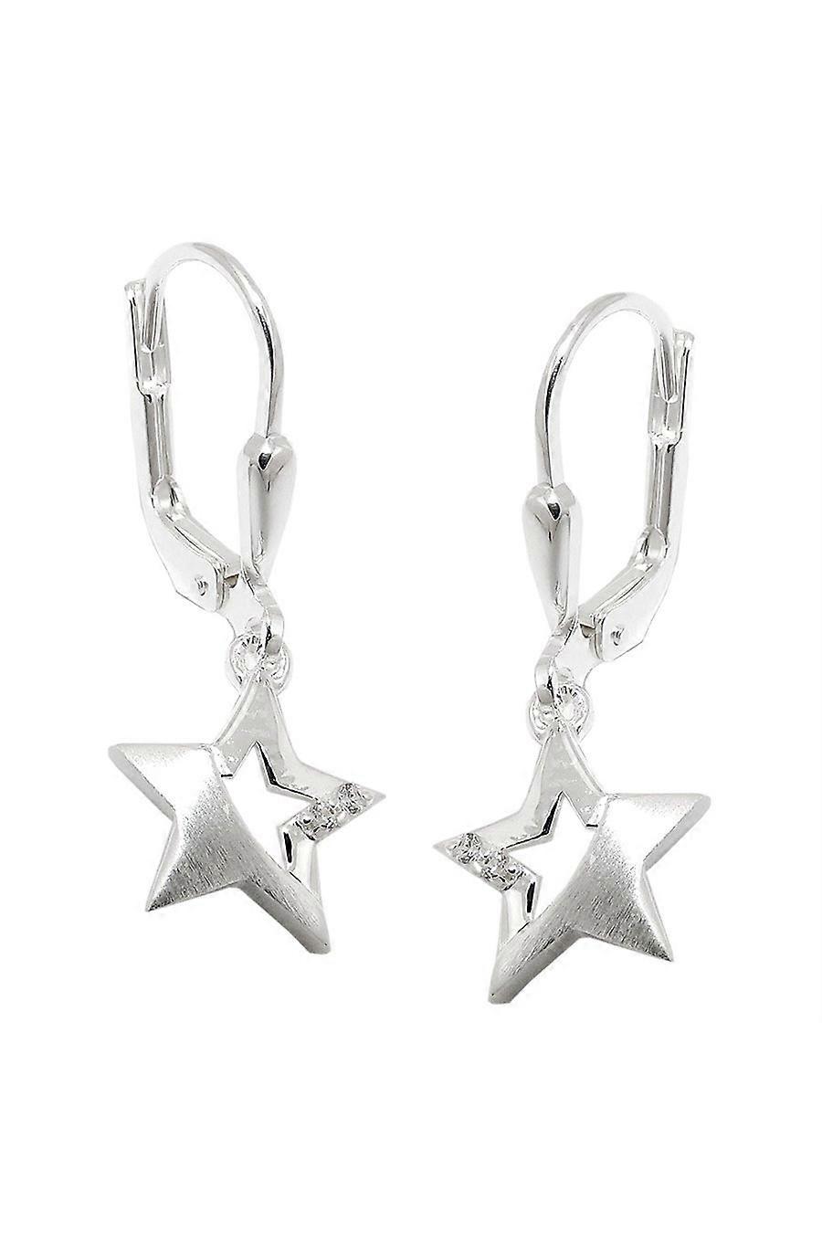 Leverback Earrings Star Silver 925 - Gl93510