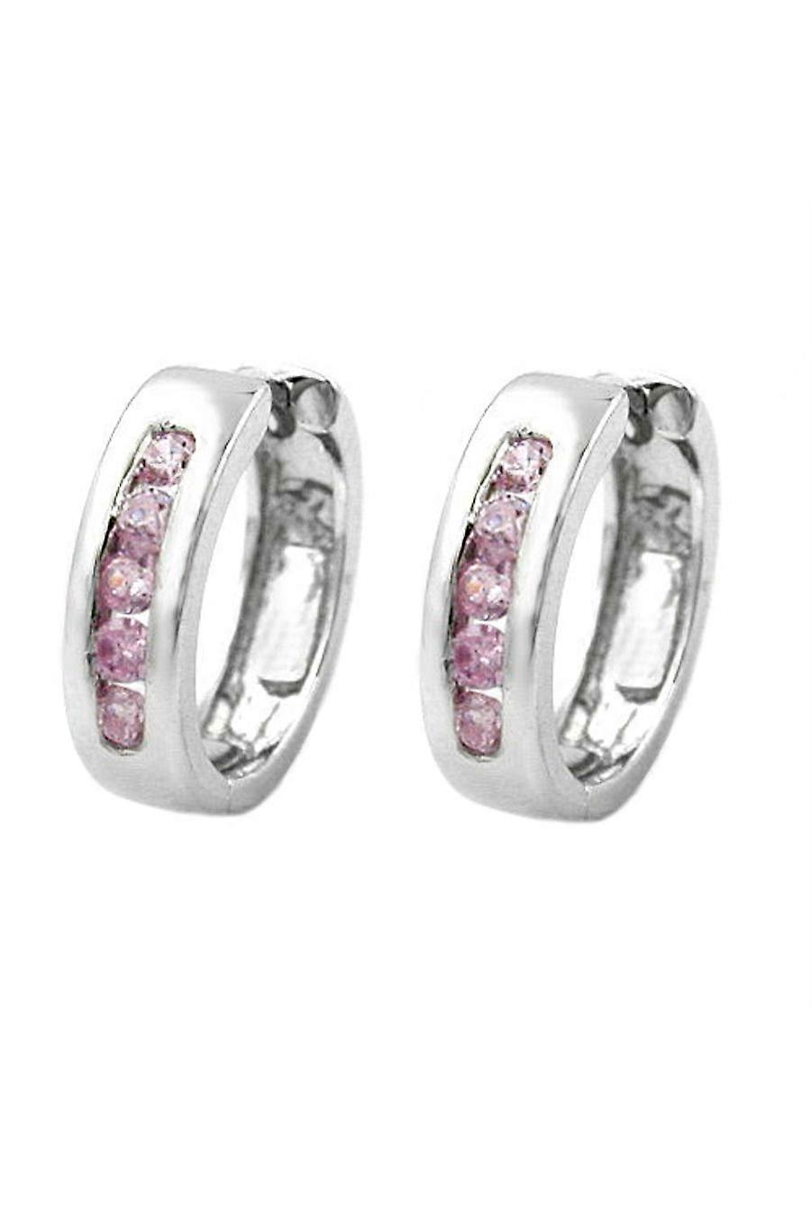 Hoop Earrings Zirconia Silver 925 - Gl93233