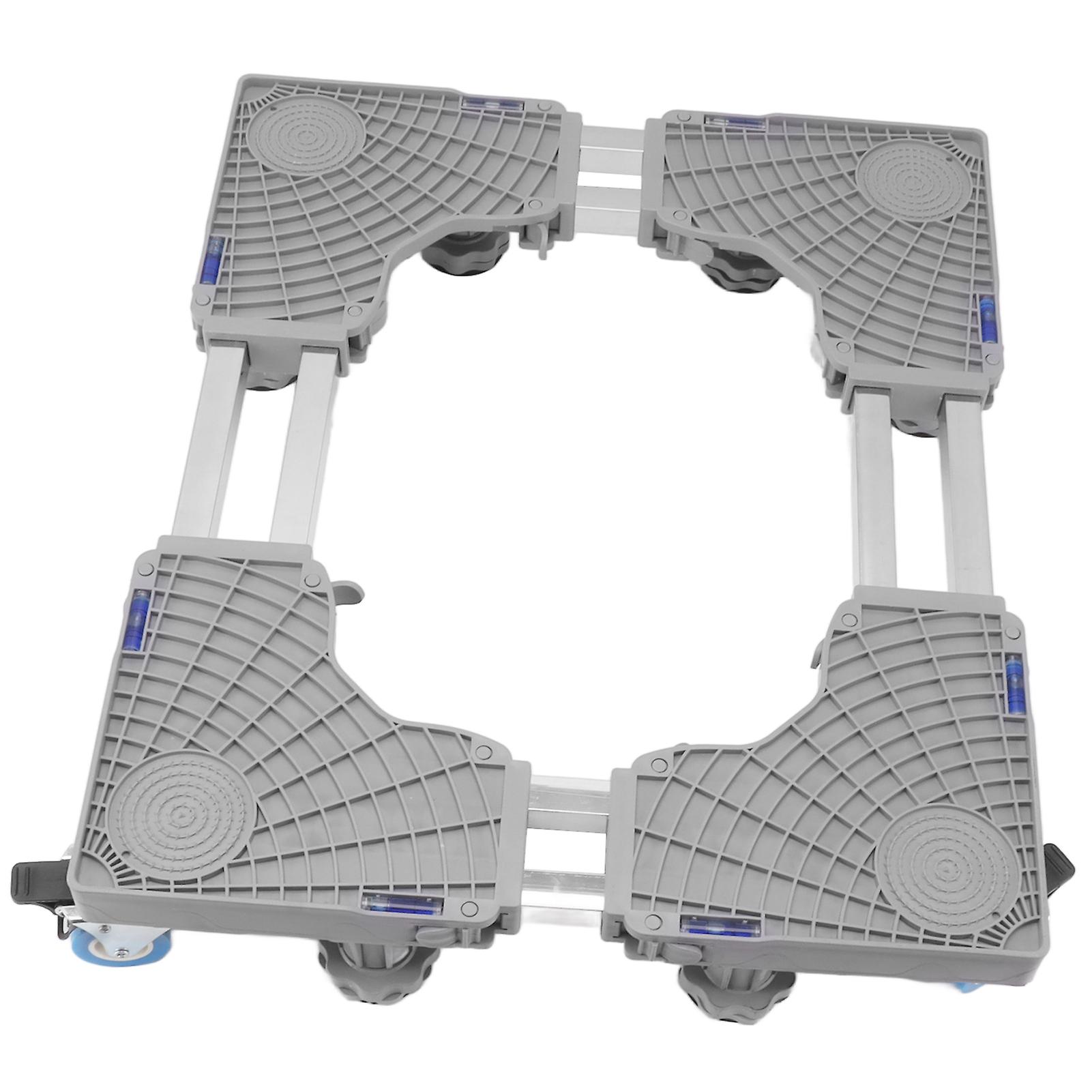 Adjustable Washing Machine Base Multi Functional Adjustable Base with Brake for Dryer Refrigerator Gray 