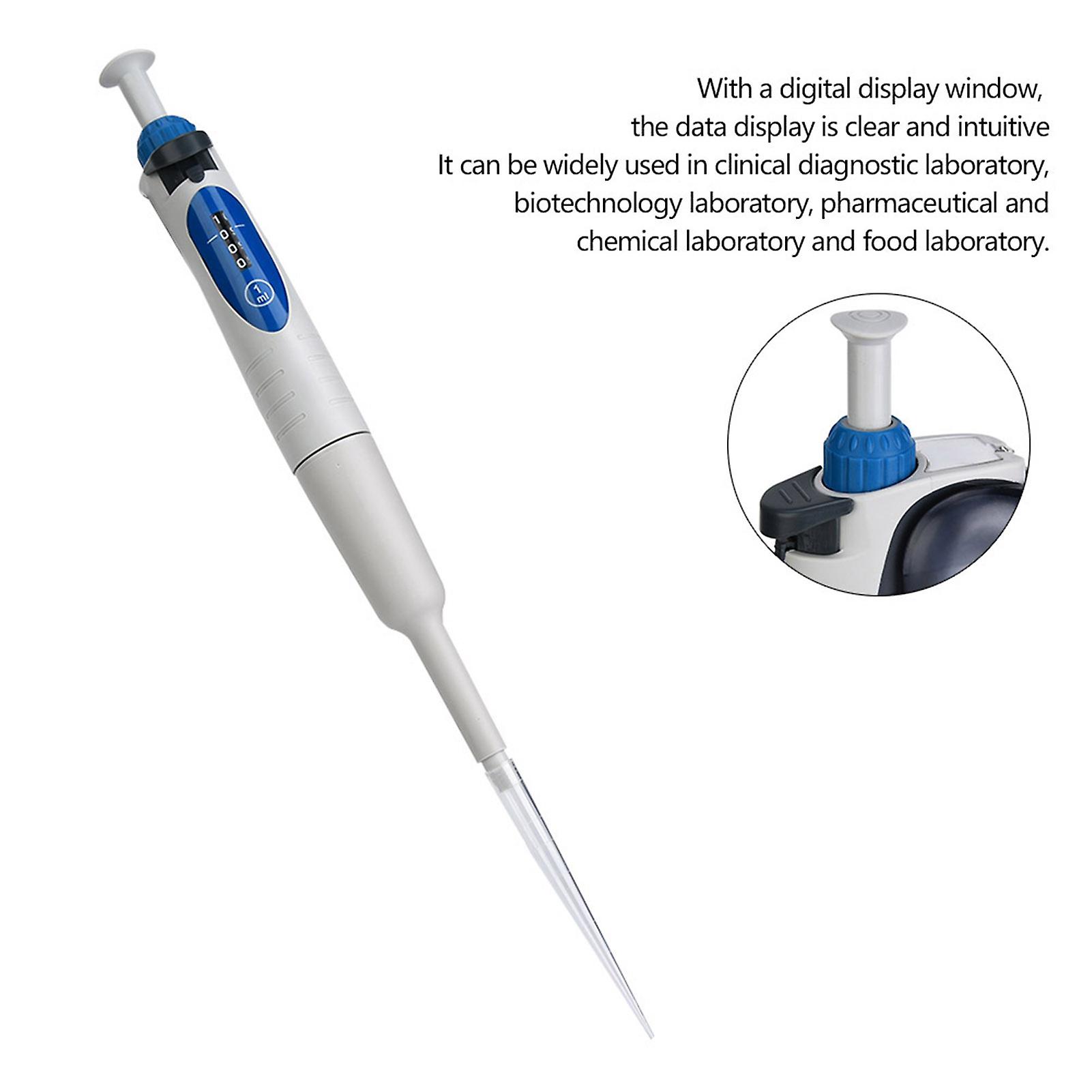 A1000 Manual Adjustable Pipette 100-1000 μl Single Channel