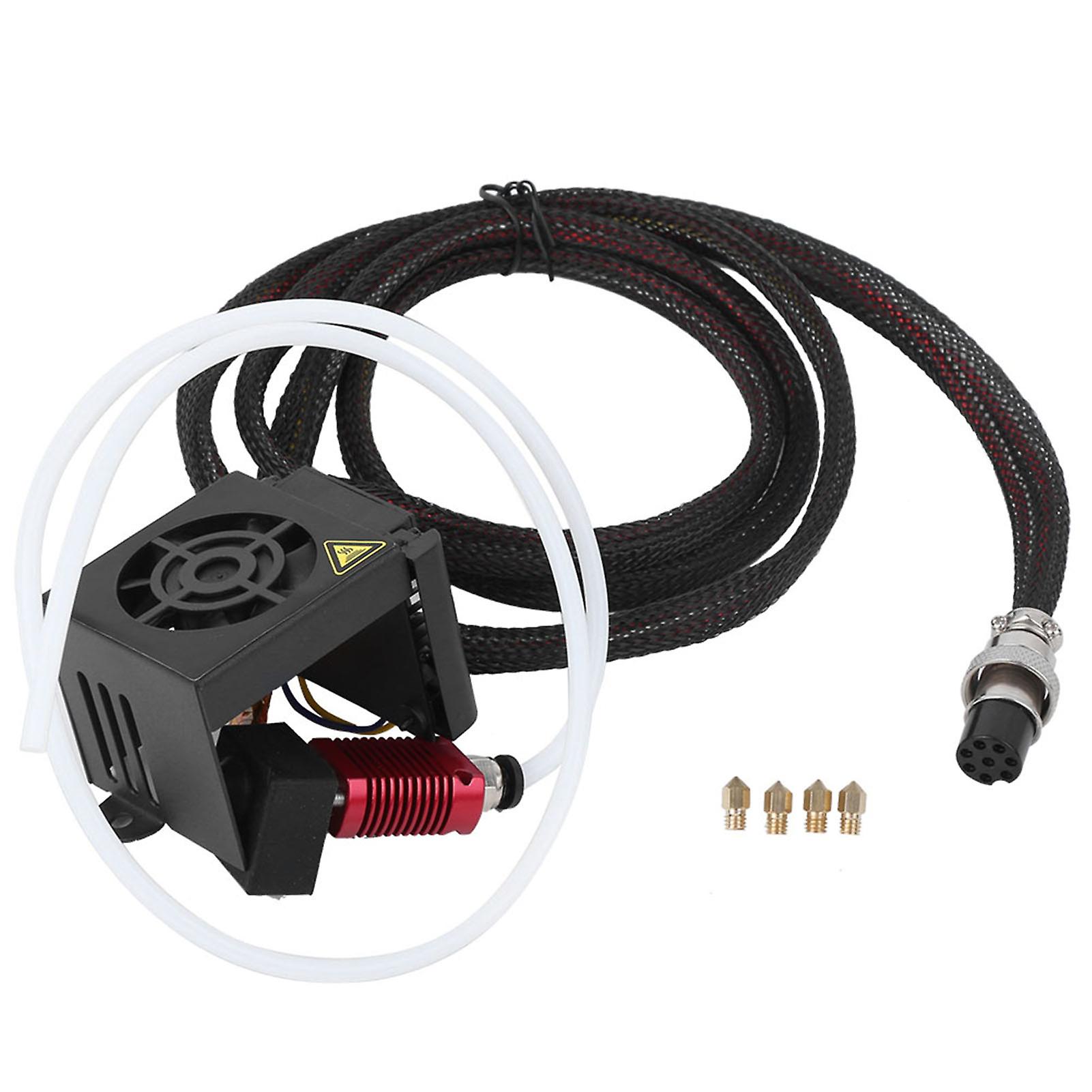 Risegun 3D Printing Nozzle Kit 3D Printer Extruder Kit, Nozzle Fan, CR-10/Ender3 Compatible, 12V, Full Set