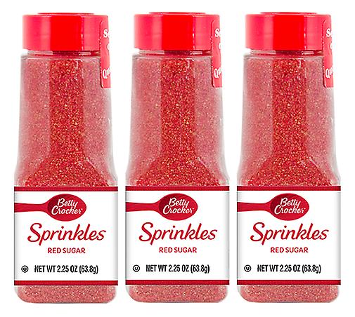 Betty Crocker Sprinkles Red Sugar 3 Pack