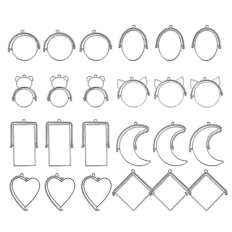 24pcs Hollow Out Pendant