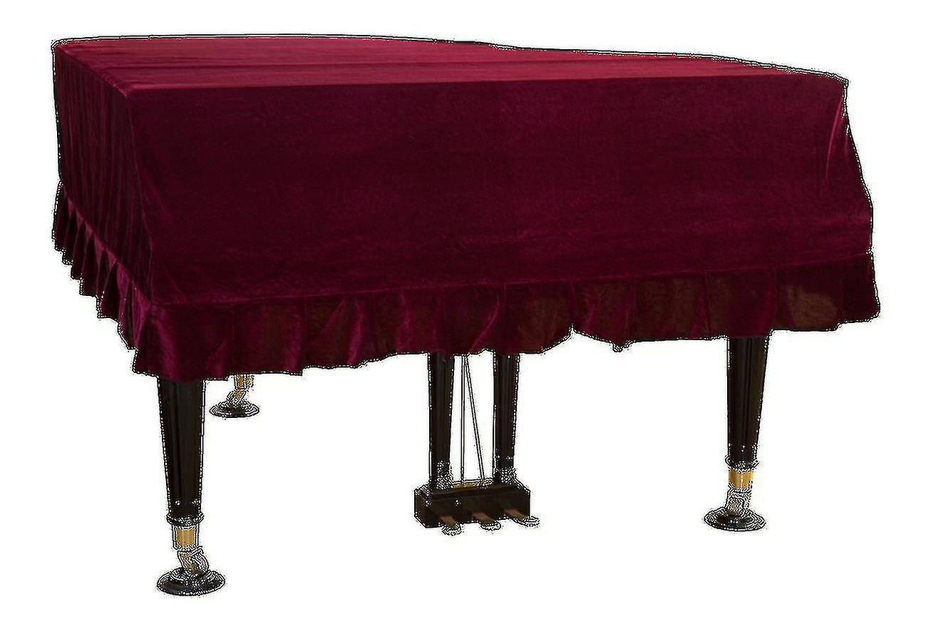 غطاء بيانو مخملي كبير - غطاء بيانو - مضاد للكهرباء الساكنة - غير لاصق - Ash-hao