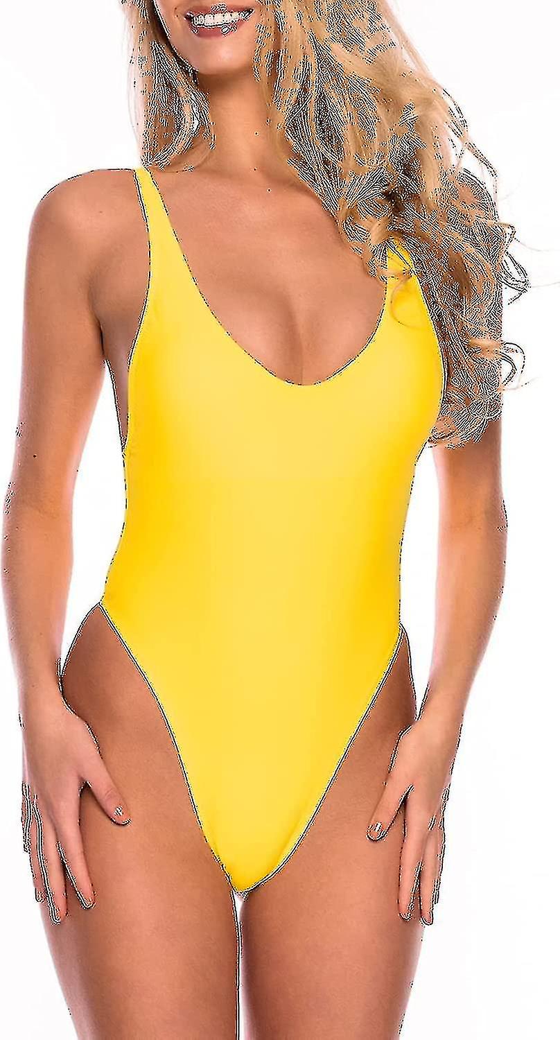 String Sexy Pour Femmes Maillot de Bain Une Pièce Coupe Haute Réglable Une Pièce Maillots de Bain