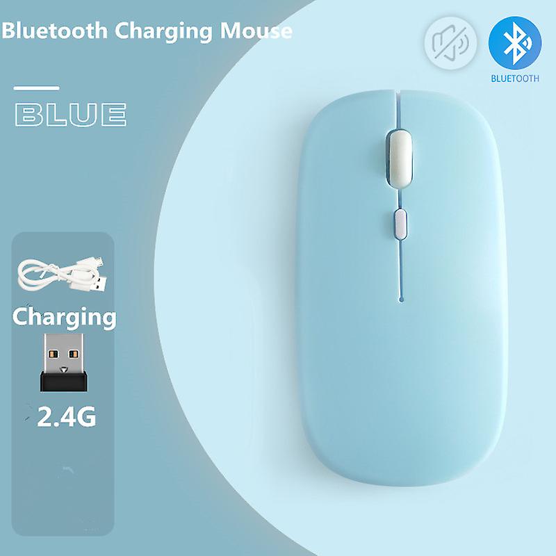 Macaron reîncărcabile wireless Bluetooth Mouse 2.4g șoareci USB pentru Android Windows Tablet Laptop Notebook PC pentru ipad Mobile