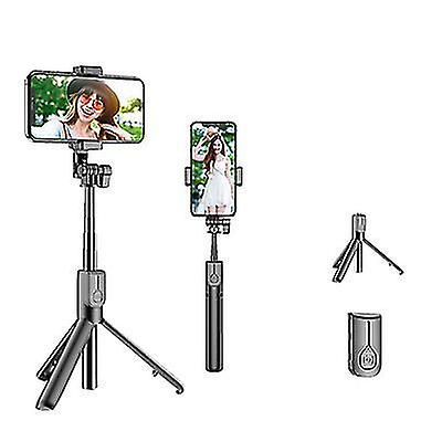 No Light Black Bluetooth Selfie Stick Led Ring Light Extendable Handheld Live Tripod Az16463
