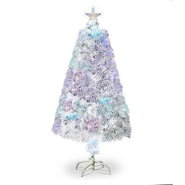 hg 4ft 120 Branch Fiber Optic Pvc Branch Iron Bracket Christmas Tree