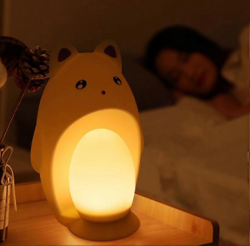 Nomadic night light, portable egg, soft silicone, warm white sleep aid night light