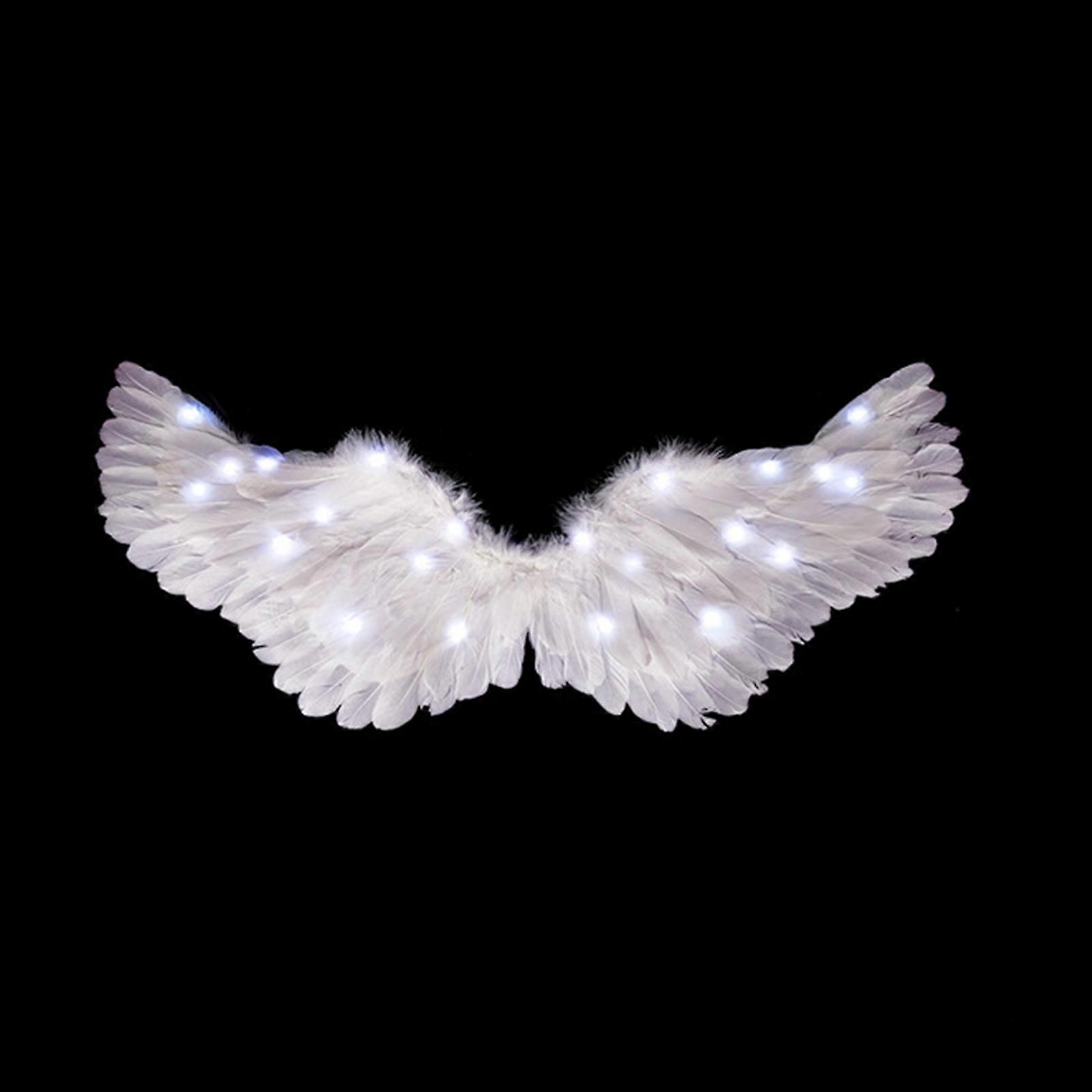 White Feather Light Up Angel Wings Gift for Children