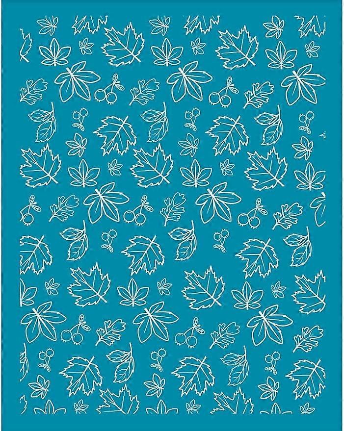 4x5 Inch Silk Screen for Polymer Clay Maple Leaf Clay Stencils Reusable Silk Screen Printing Stencils