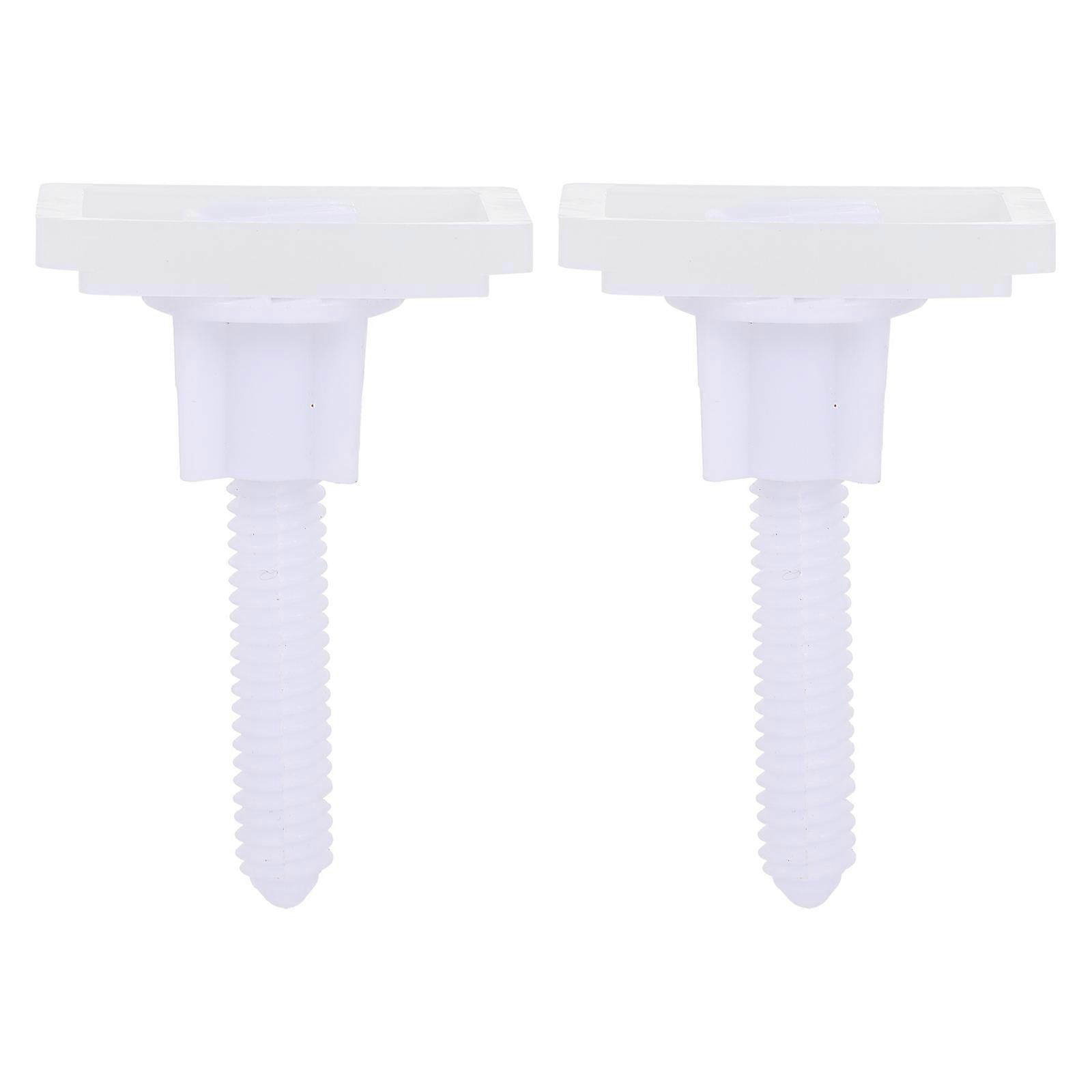2 Sets Toilet Seat Hinge Bolts Screw Kits Useful Toilet Seat Fixing Fitting Kit