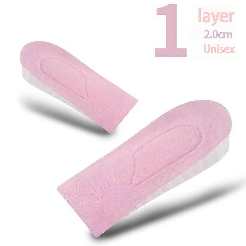 Invisible Height Increases By Half Insole 2/3.5/5/6.5CM 4Layers Air Up Elevator Insole Heel Lift Plug-In Invisible Unisex Insole