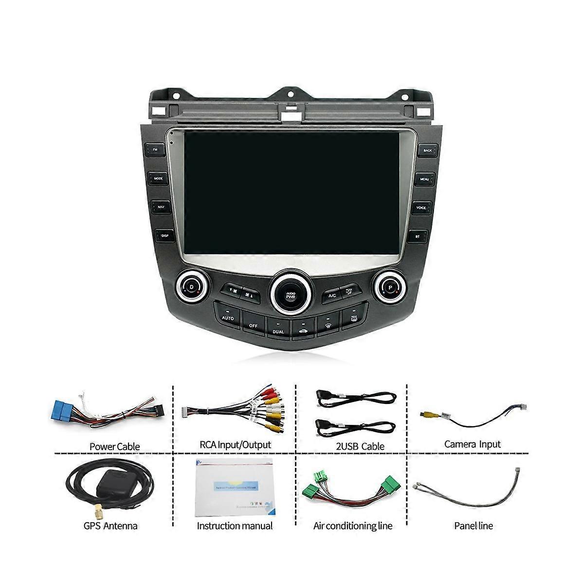アコード7 2003-2007 2 DinマルチメディアプレーヤーWIFI GPS Carplayヘッドユニットオート用Android 11カーラジオ