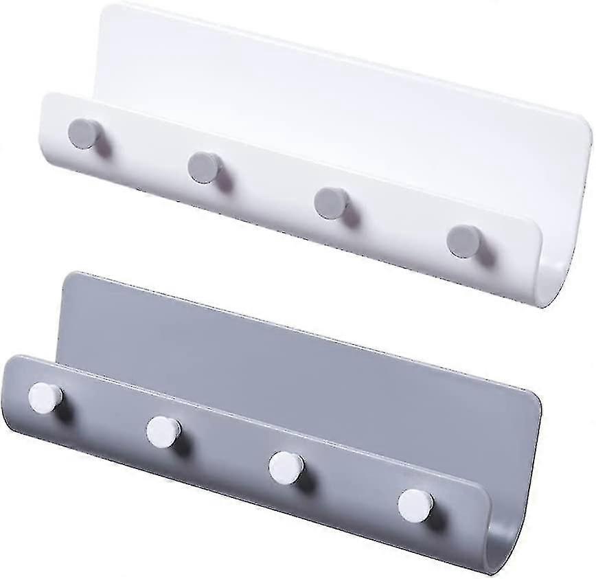 GYFDYM 2 Pieces Wall-mounted Key Holder, Self-adhesive Key Rack, Multi-purpose Key Hook, Waterproof Gift